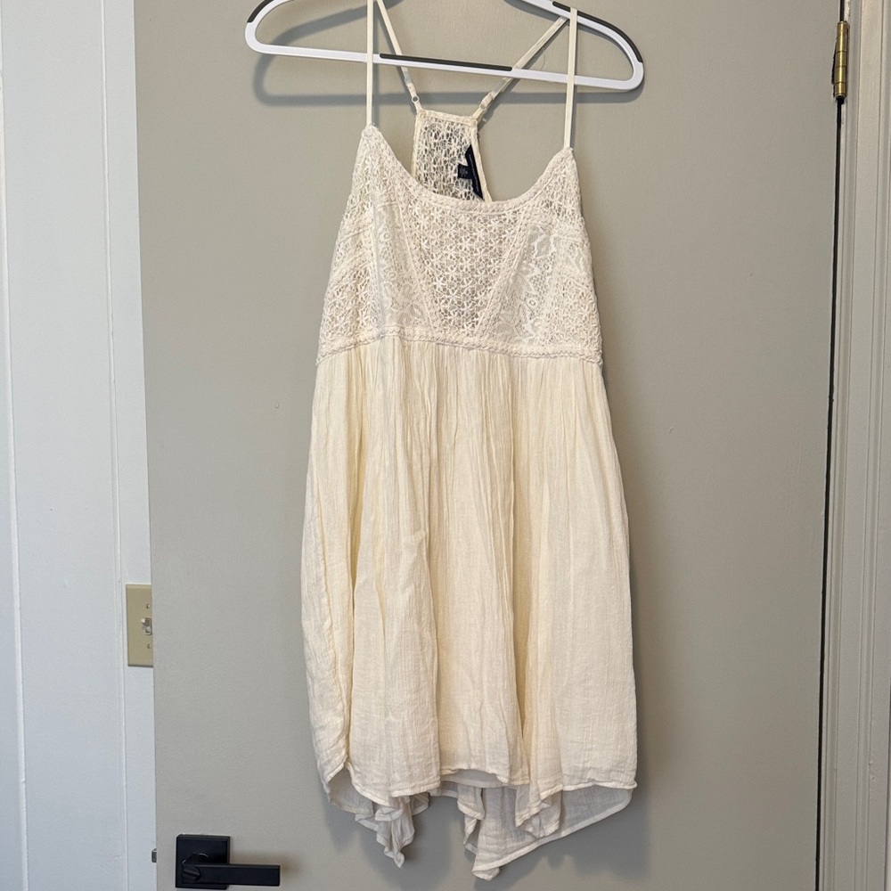 American Eagle Outfitters Cream Mini Dress